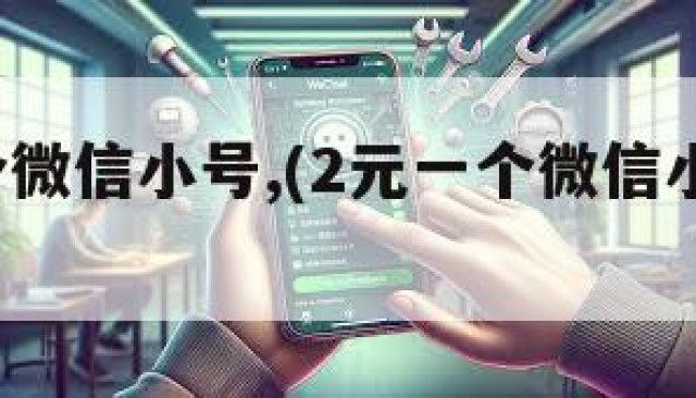 2元一个微信小号,(2元一个微信小号怎么弄)